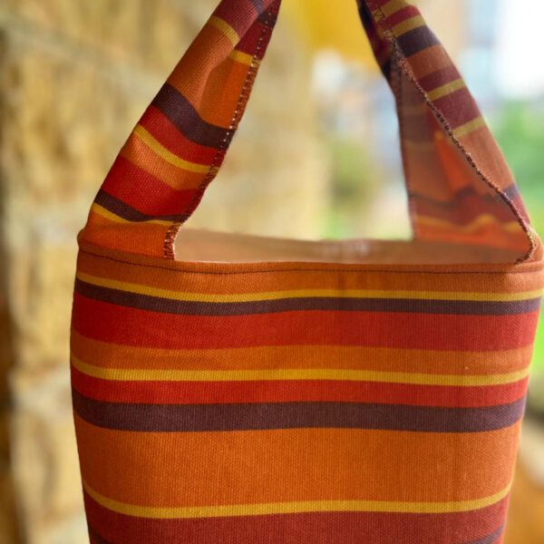 Bolsa Petra Rayas Naranjas