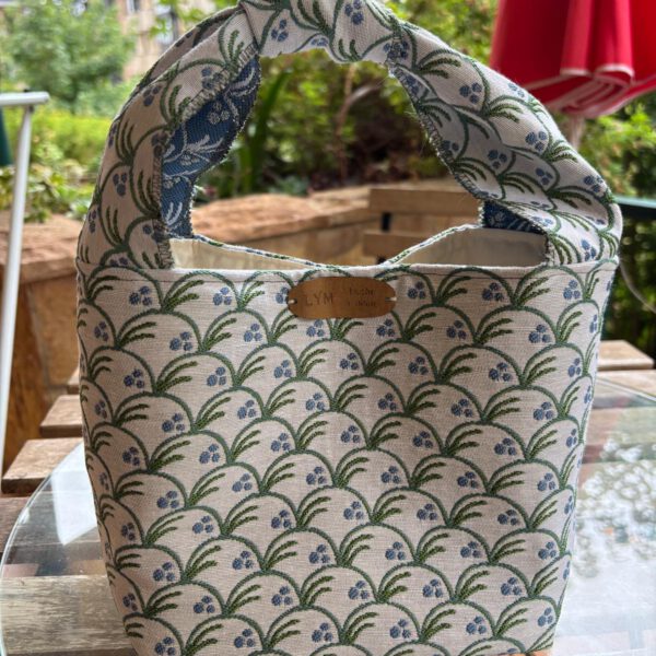 Bolso Petra Blanco-Verde Ondas