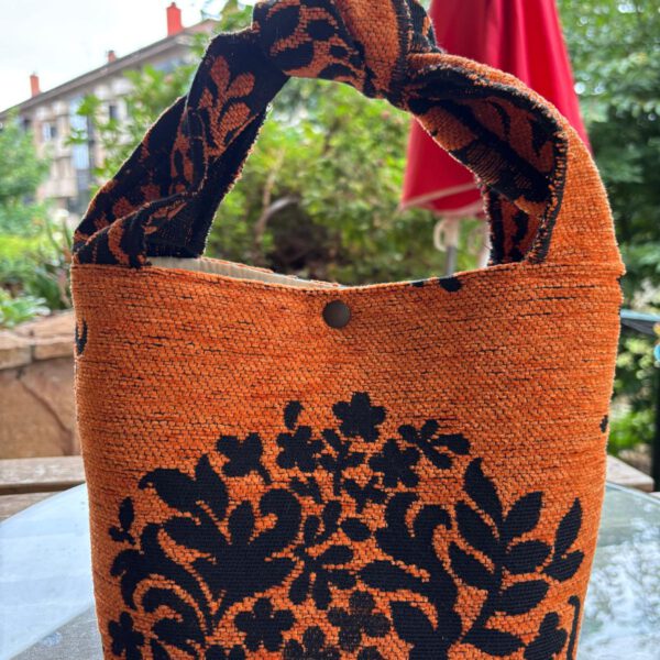 Bolso Petra Naranja y Negro